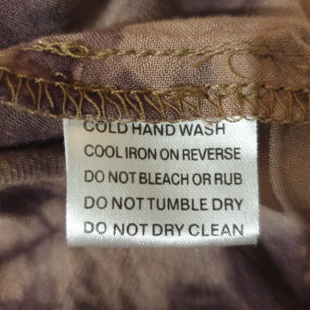 DOTTI AU-6 Brown Tie Dye Sleeveless Tunic / Short Dress - Very Good Condition - Picture 10 of 11